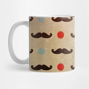 Moustaches and polka dots Mug